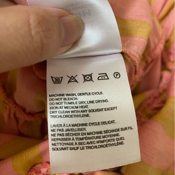 Farm Rio x Anthropologie Deep-V Mixed-Stripe Maxi Dress Small Petite - Picture 8 of 8